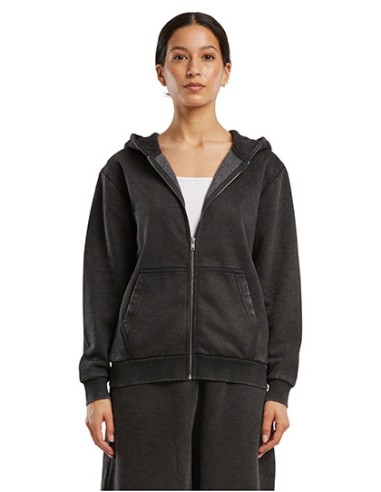 BUI-BY299-Ladies Vintage Heavy Zip Hoody